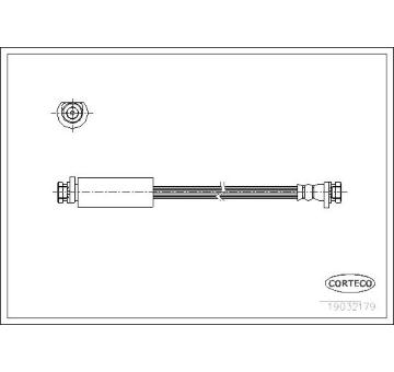 Brzdová hadice CORTECO 19032179