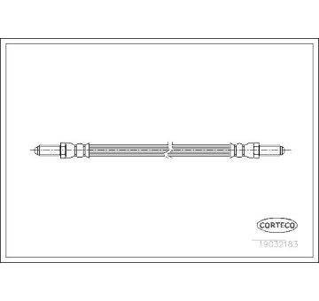 Brzdová hadica CORTECO 19032183