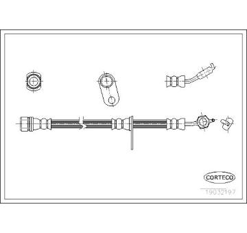Brzdová hadice CORTECO 19032197