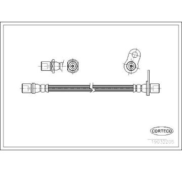 Brzdová hadice CORTECO 19032205