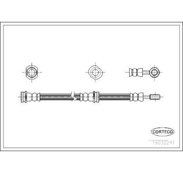Brzdová hadica CORTECO 19032241