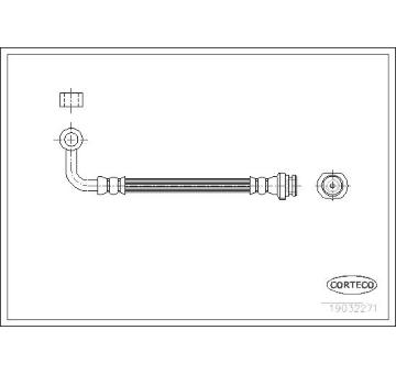 Brzdová hadice CORTECO 19032271