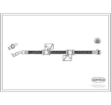 Brzdová hadice CORTECO 19032281