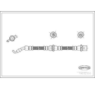 Brzdová hadica CORTECO 19032350