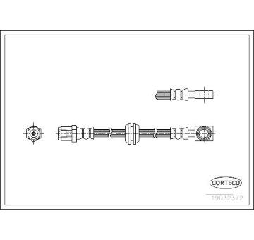 Brzdová hadice CORTECO 19032372