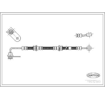 Brzdová hadice CORTECO 19032383