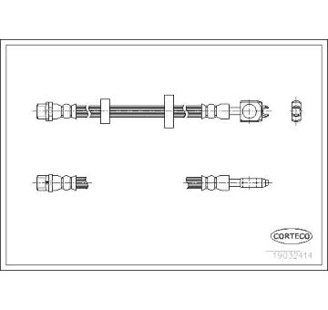 Brzdová hadice CORTECO 19032414
