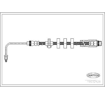 Brzdová hadice CORTECO 19032428