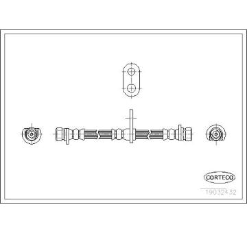 Brzdová hadica CORTECO 19032432