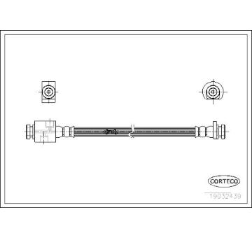 Brzdová hadice CORTECO 19032439