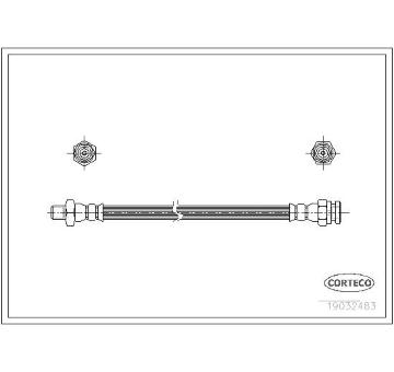Brzdová hadice CORTECO 19032483