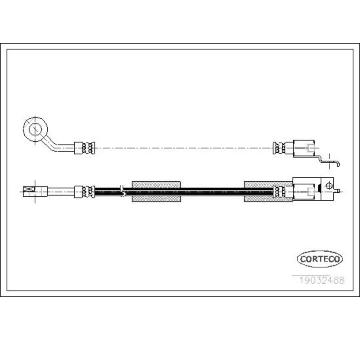 Brzdová hadice CORTECO 19032488