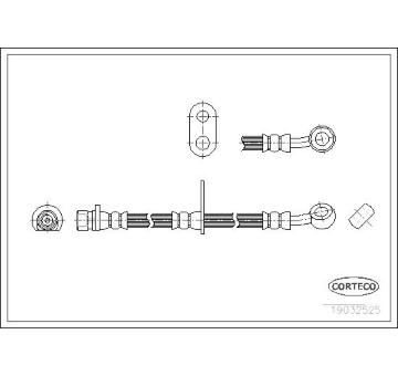 Brzdová hadica CORTECO 19032525