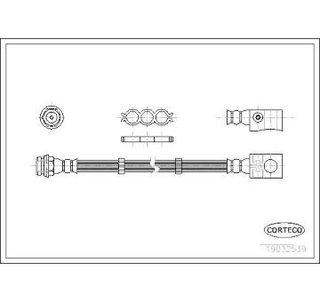 Brzdová hadice CORTECO 19032539