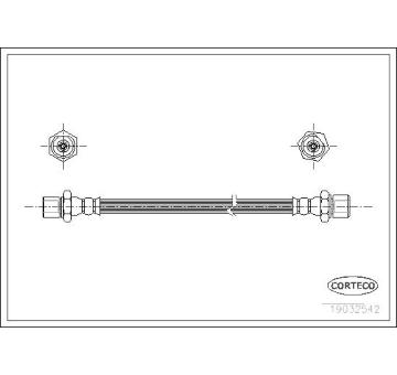 Brzdová hadice CORTECO 19032542