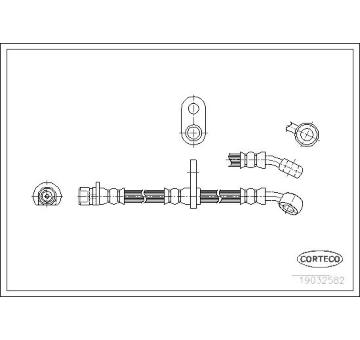 Brzdová hadica CORTECO 19032582