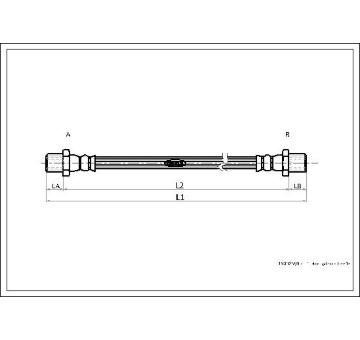 Brzdová hadice CORTECO 19032589
