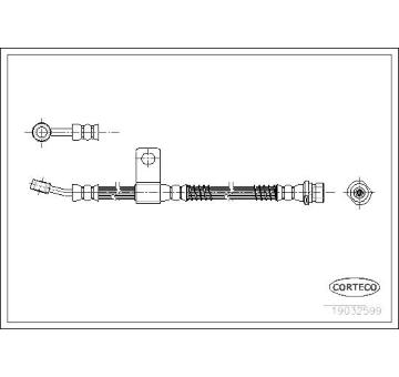 Brzdová hadice CORTECO 19032599