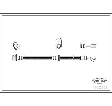 Brzdová hadica CORTECO 19032668