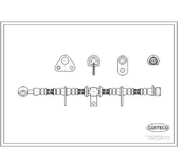 Brzdová hadica CORTECO 19032672