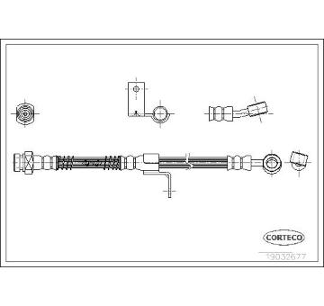 Brzdová hadica CORTECO 19032677
