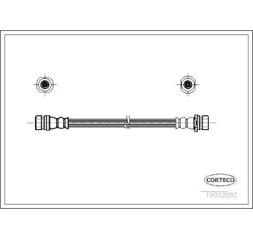 Brzdová hadice CORTECO 19032682