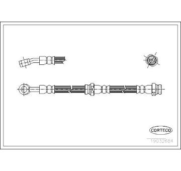 Brzdová hadica CORTECO 19032684