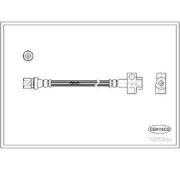 Brzdová hadica CORTECO 19032699