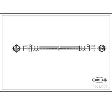 Brzdová hadica CORTECO 19032706