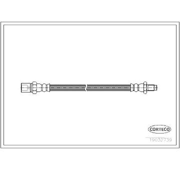 Brzdová hadice CORTECO 19032739