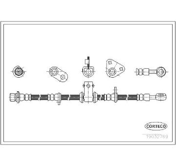 Brzdová hadice CORTECO 19032769