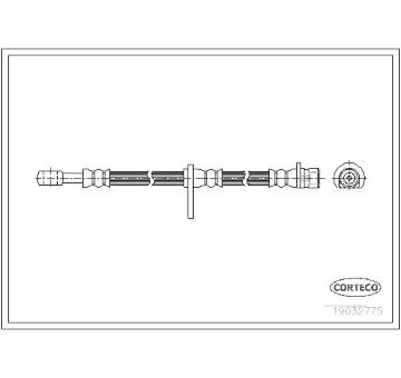 Brzdová hadica CORTECO 19032775