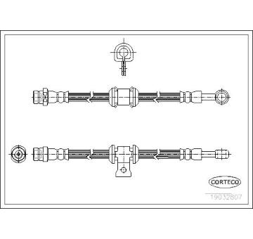 Brzdová hadice CORTECO 19032807