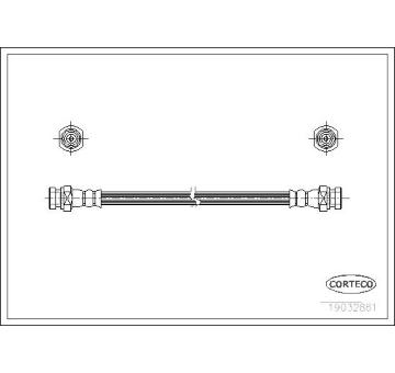 Brzdová hadica CORTECO 19032861