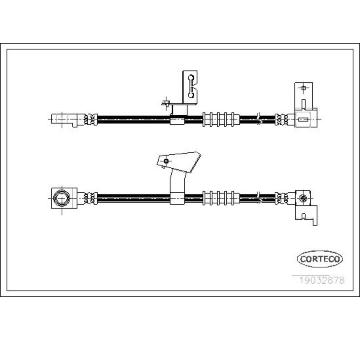 Brzdová hadice CORTECO 19032878