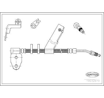 Brzdová hadice CORTECO 19032879