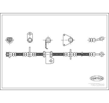 Brzdová hadice CORTECO 19032899