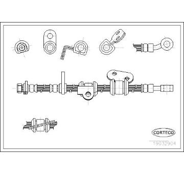 Brzdová hadice CORTECO 19032904