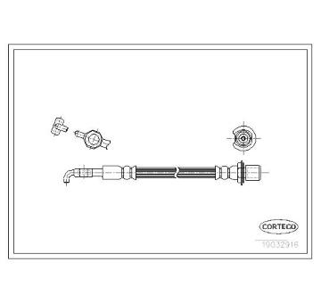 Brzdová hadica CORTECO 19032916