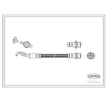 Brzdová hadica CORTECO 19032919