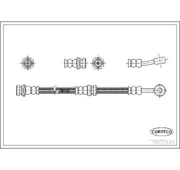 Brzdová hadica CORTECO 19032945