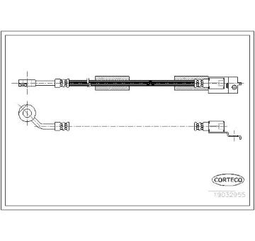 Brzdová hadice CORTECO 19032955