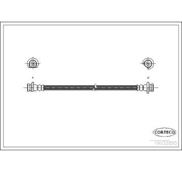 Brzdová hadice CORTECO 19032985