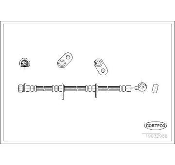 Brzdová hadice CORTECO 19032988