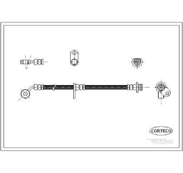 Brzdová hadice CORTECO 19032992