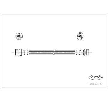 Brzdová hadice CORTECO 19032997