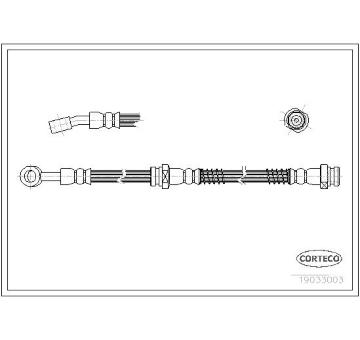 Brzdová hadica CORTECO 19033003