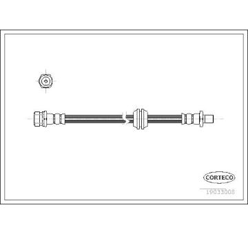 Brzdová hadica CORTECO 19033008