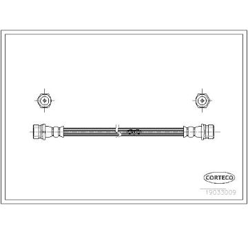 Brzdová hadice CORTECO 19033009