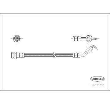 Brzdová hadice CORTECO 19033020